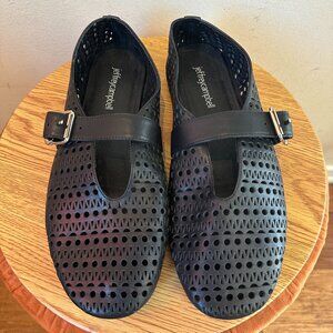 Jeffrey Campbell Black Strap Ballet Flats – Women’s Size 8 – Barely Worn